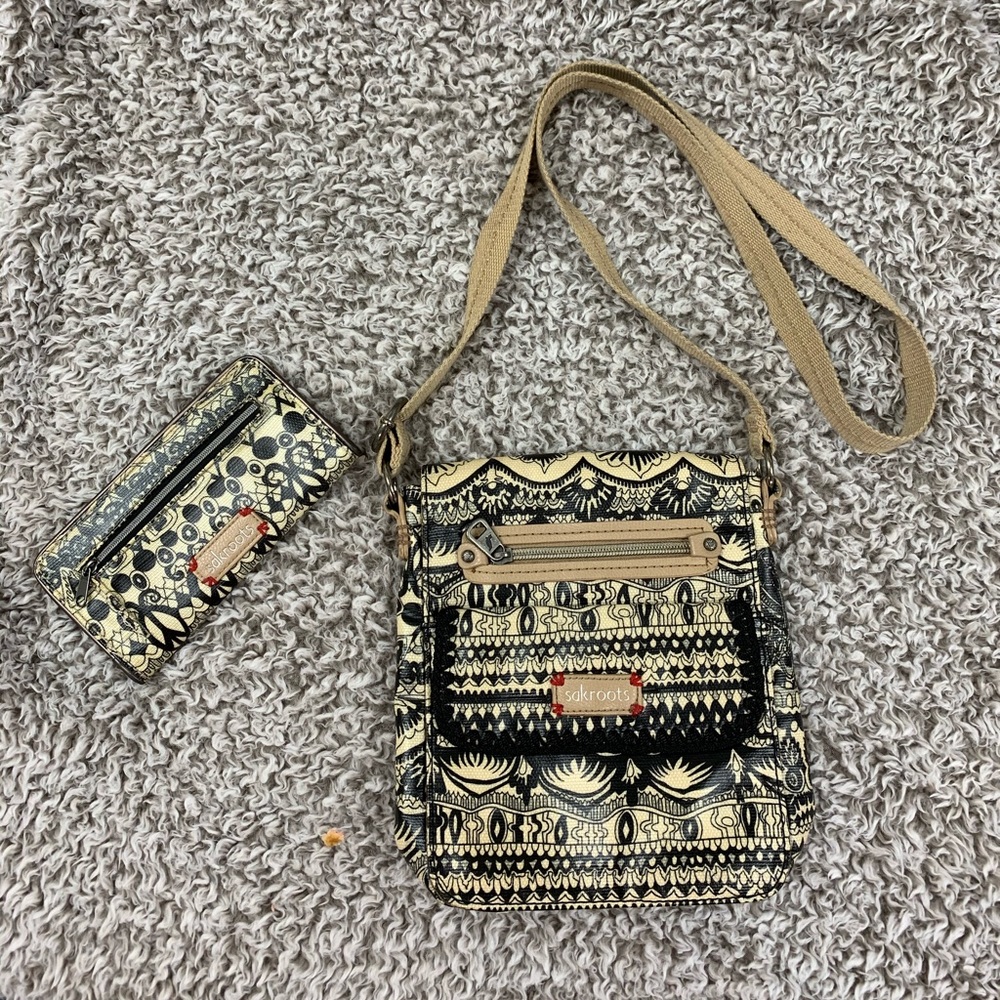 Sakroots Crossbody Bag/Wallet Set